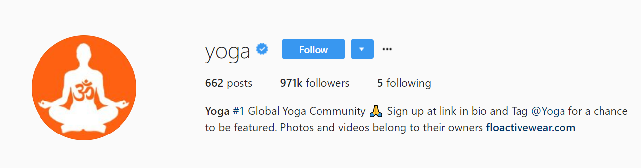 yoga instagram követők